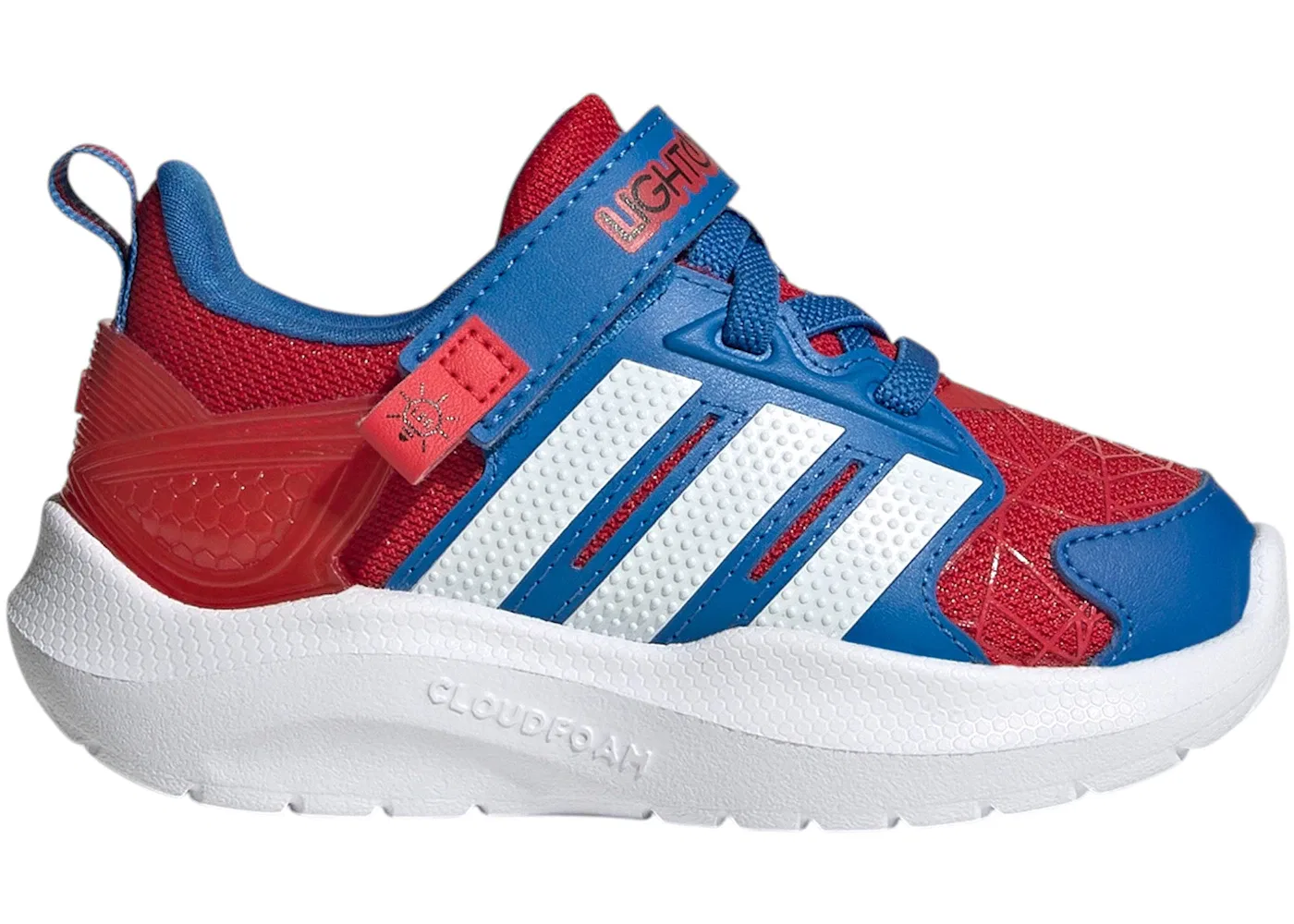 Детские кроссовки Lifestyle с подсветкой Adidas Lightorama, Better Scarlet/Cloud White/Bright Royal
