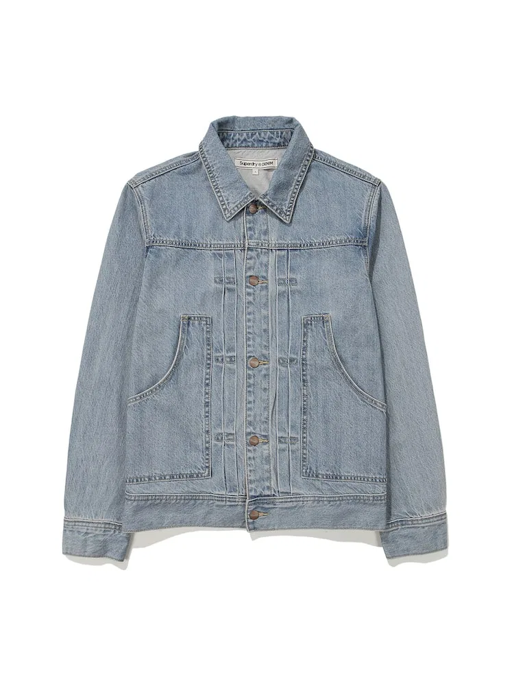 Жакет джинсовый Artwork Vintage Denim Jacket SUPERDRY, Light Indigo