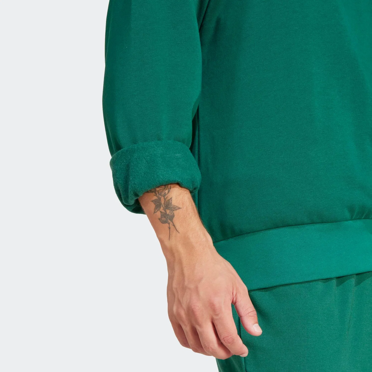 Мужской хлопковый свитшот Adidas, Green — фото 4