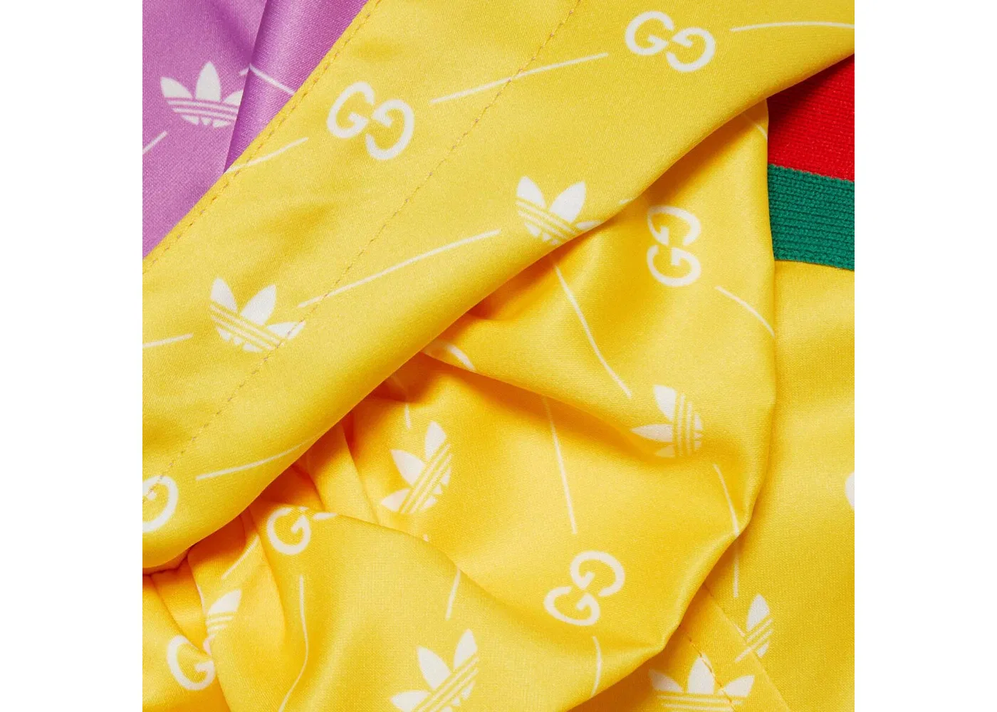 Женская куртка двусторонняя модель Jacket Gucci, Yellow Purple — фото 2