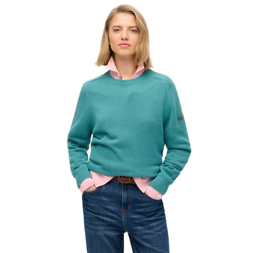 Свитер Slouchy Superdry, зеленый