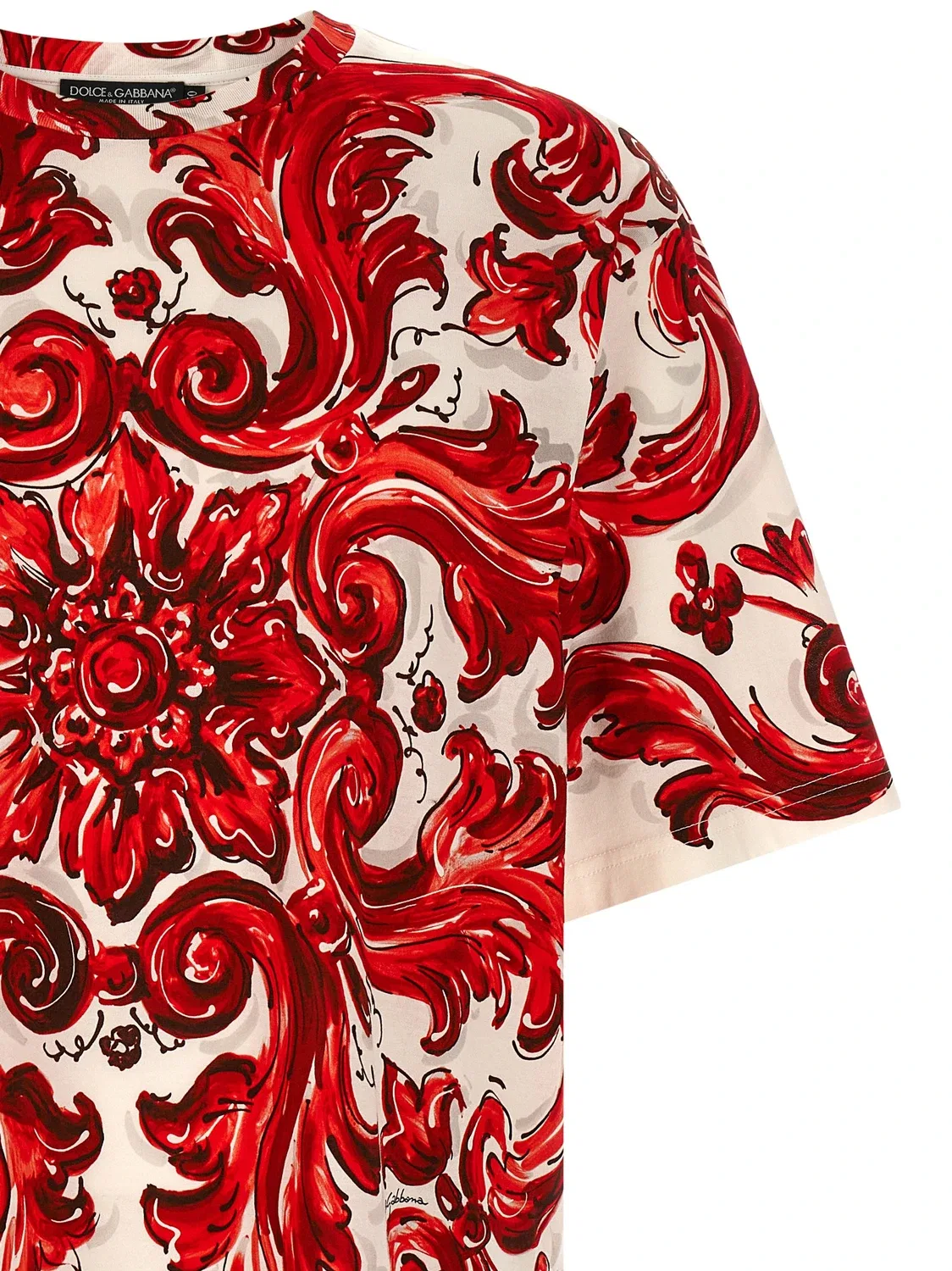 Футболка "Майолика" DOLCE & GABBANA, красный — фото 3