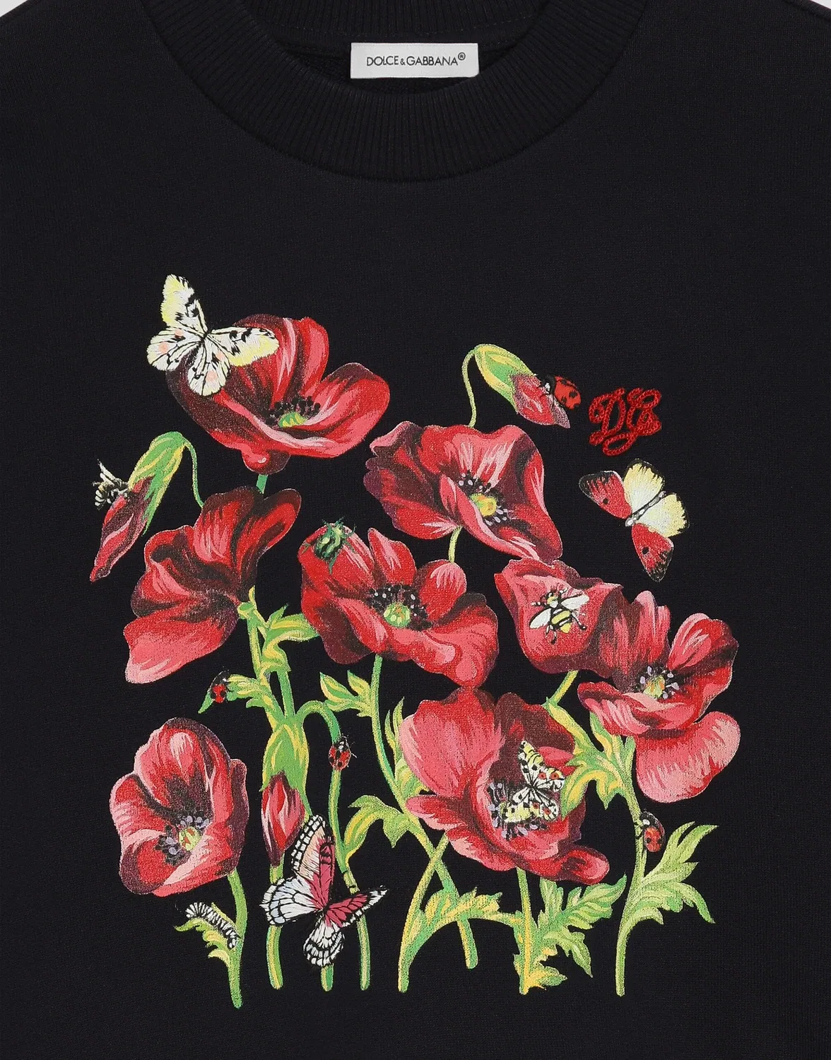 Хлопковая толстовка Dolce&Gabbana, черный — фото 4