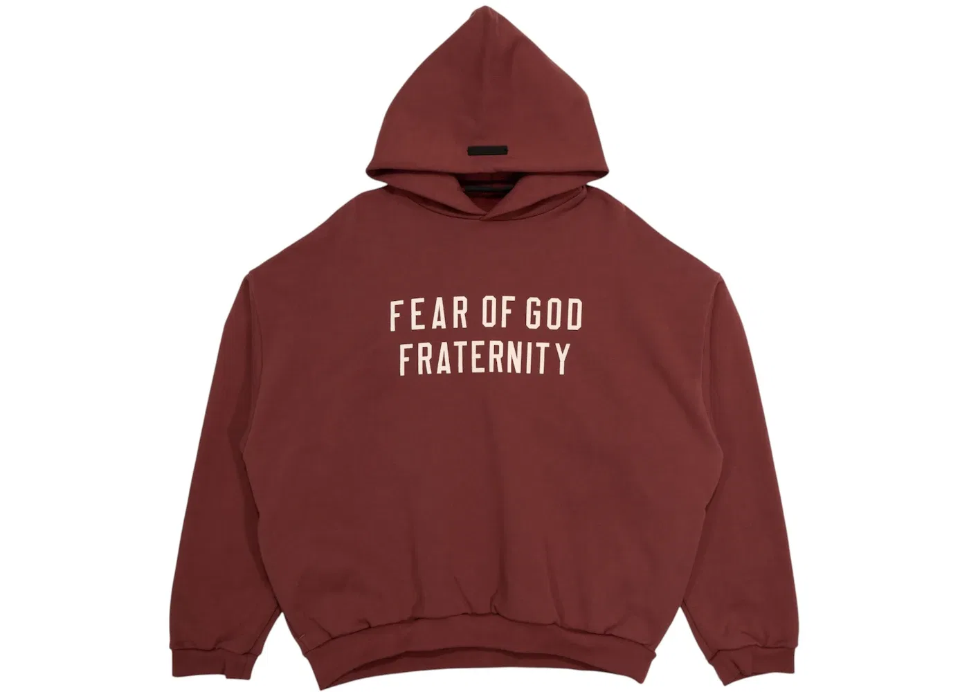 Мужской худи с принтом Essentials Heavy Fleece Fear of God, Crimson