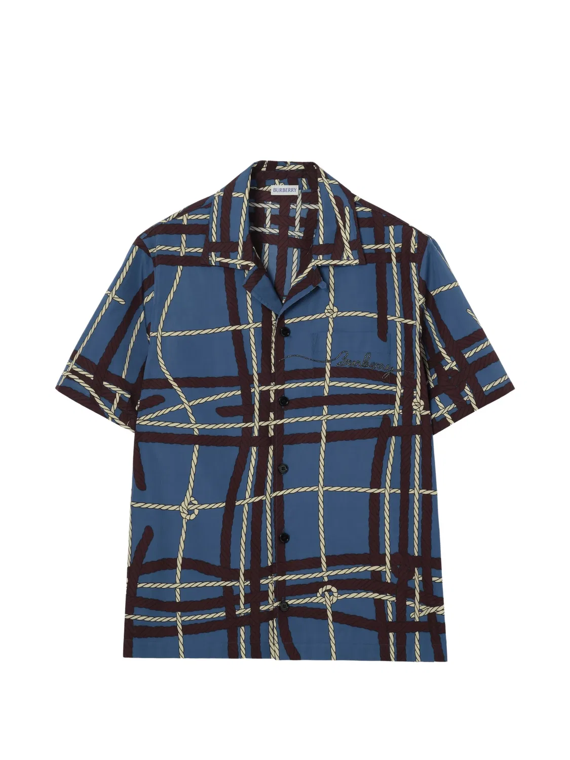 Рубашка свободного кроя Burberry, синий