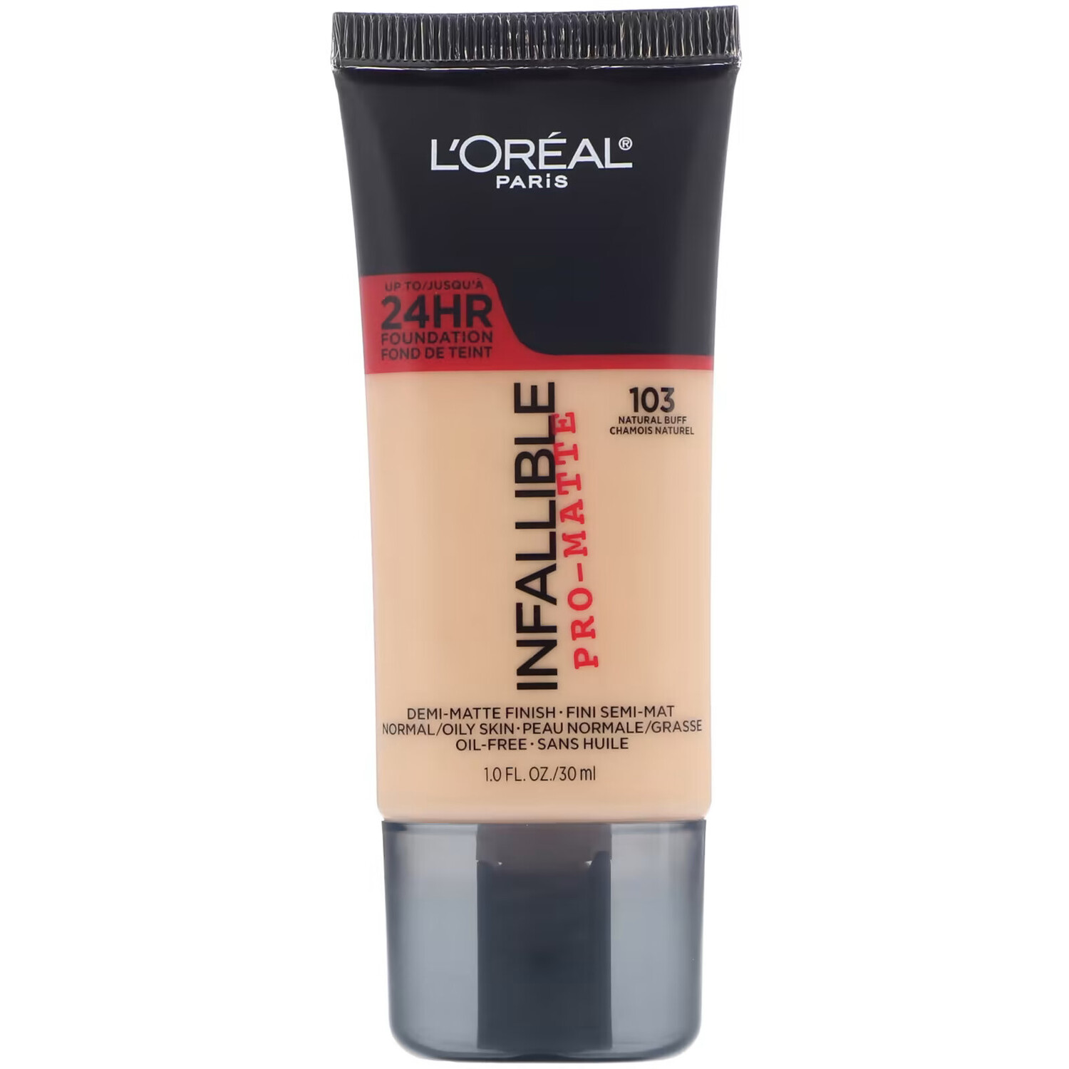 

Тональная основа L'Oreal Infallible Pro-Matte оттенок 103 Natural Buff, 30 мл