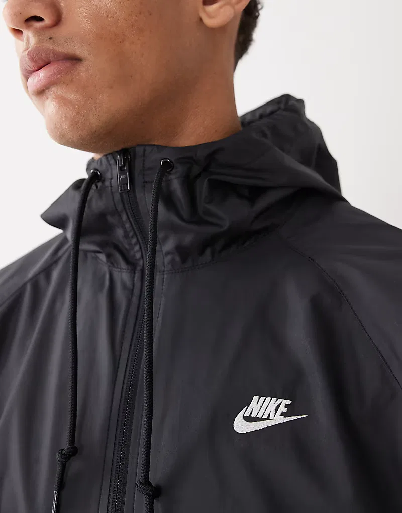 Куртка Nike Windrunner с капюшоном на молнии, черный — фото 3