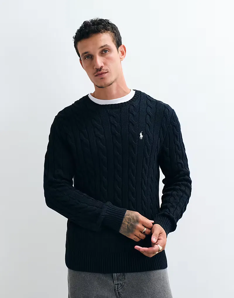 Хлопковая толстовка Polo Ralph Lauren с логотипом Icon, темно-синий