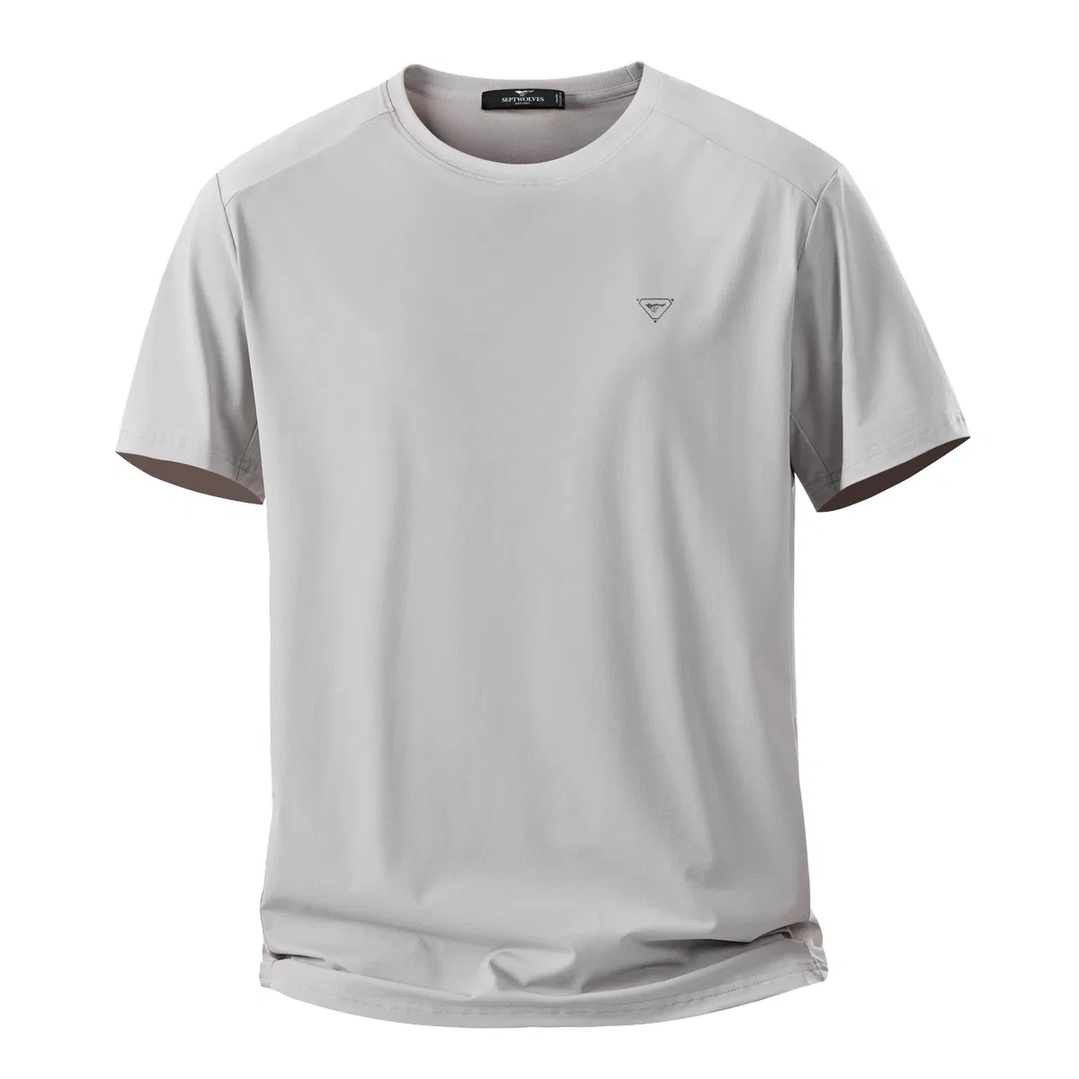 Детская футболка с коротким рукавом Classic Light Gray SEPTWOLVES