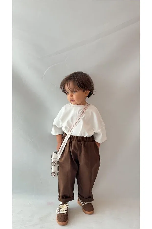 Детские брюки для девочек на резинке Mom Bohemiankids Baby Wear, Brown