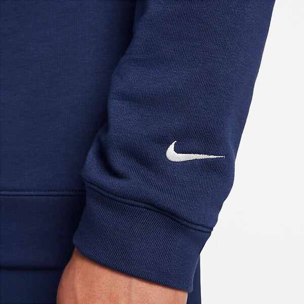 Рубашка NIKE DRI-FIT TRACK CLUB Fleece Long-Sleeve Crew Neck Running Sweatshirt 'MIDNIGHT NAVY', синий — фото 4