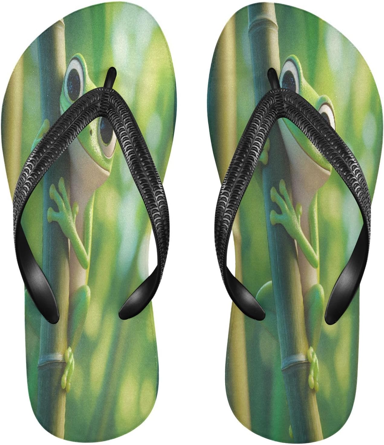

Зеленые шлепанцы лягушка для пляжа, с душем, резиновые, противоскользящие летние тапочки, обувь для женщин и мужчин Sinestour