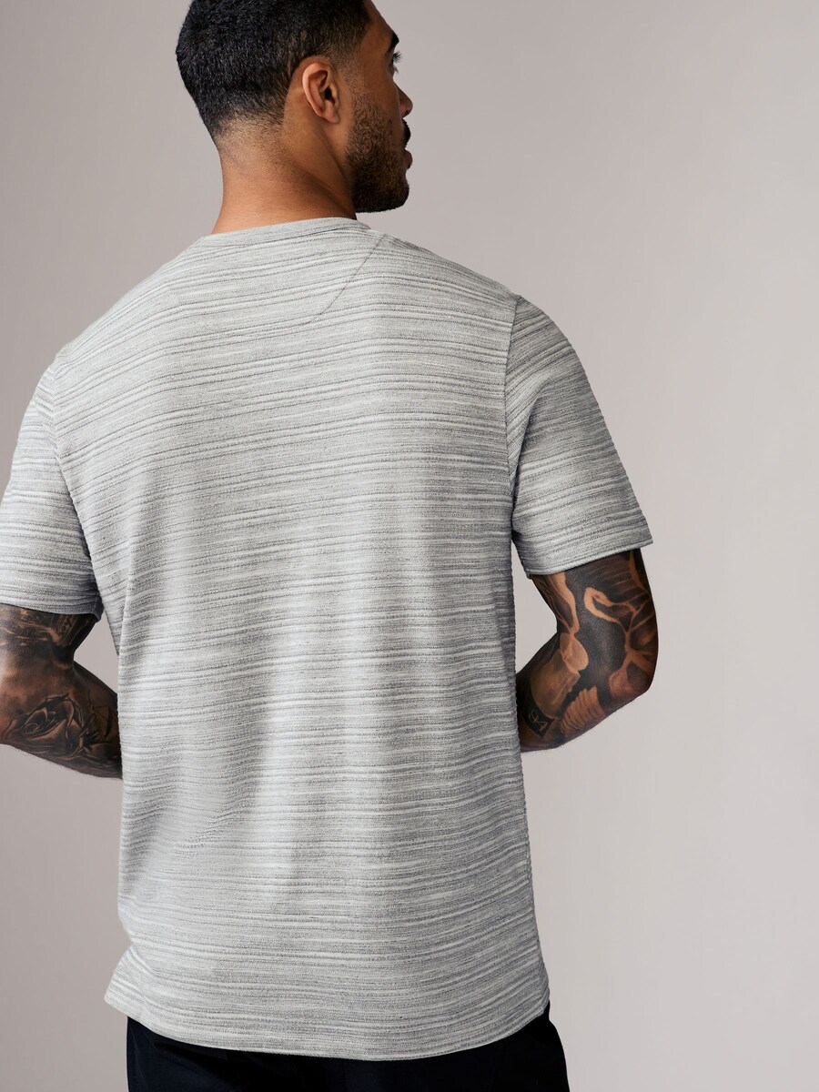 Классическая футболка Next Shirt, цвет sapphire/grey/light grey/olive — фото 2