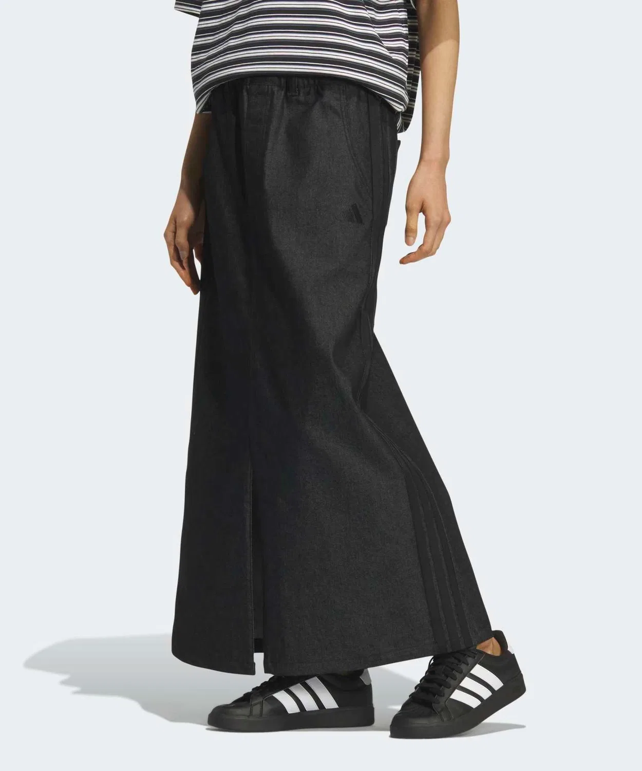 Женская юбка свободного кроя с принтом Stadium Chrome Denim Adidas, Black