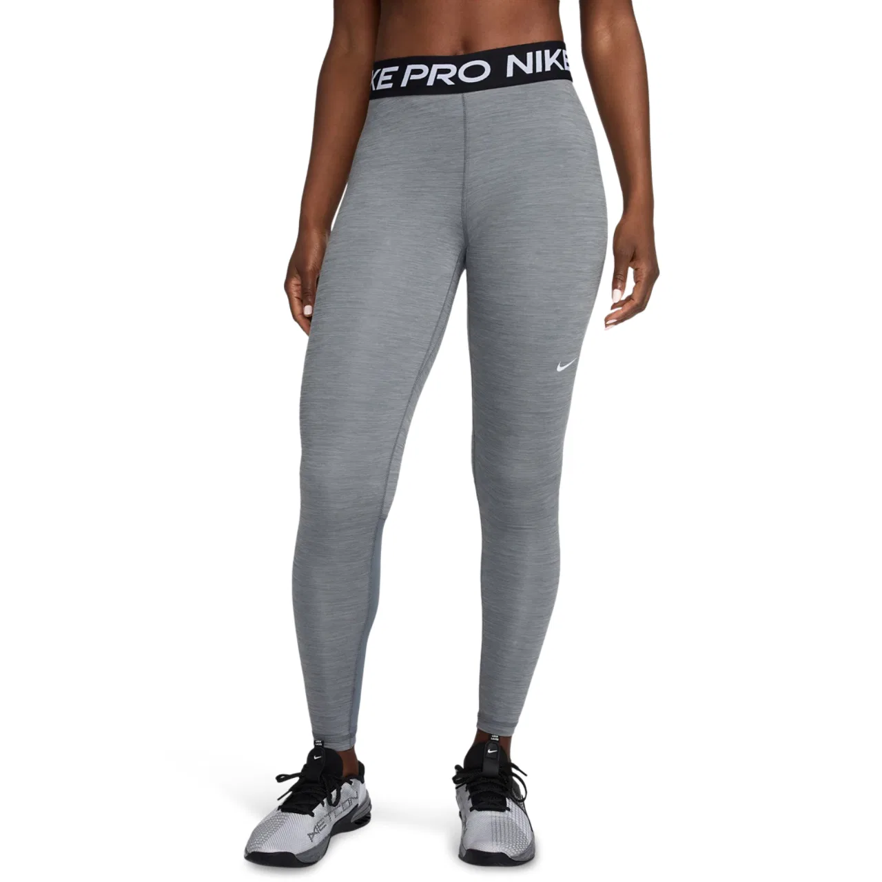 Женские леггинсы Pro 365 Nike, цвет Smoke Grey Heather/Black/White
