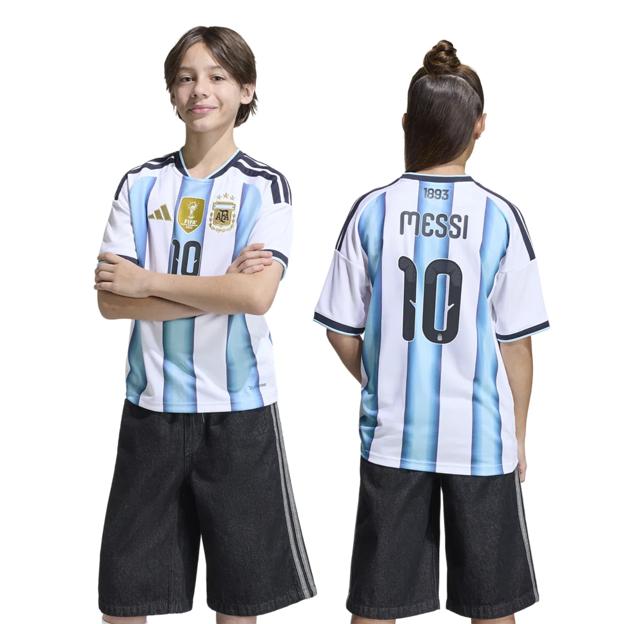 Домашняя футбольная форма Argentina World Cup Adidas, белый/синий