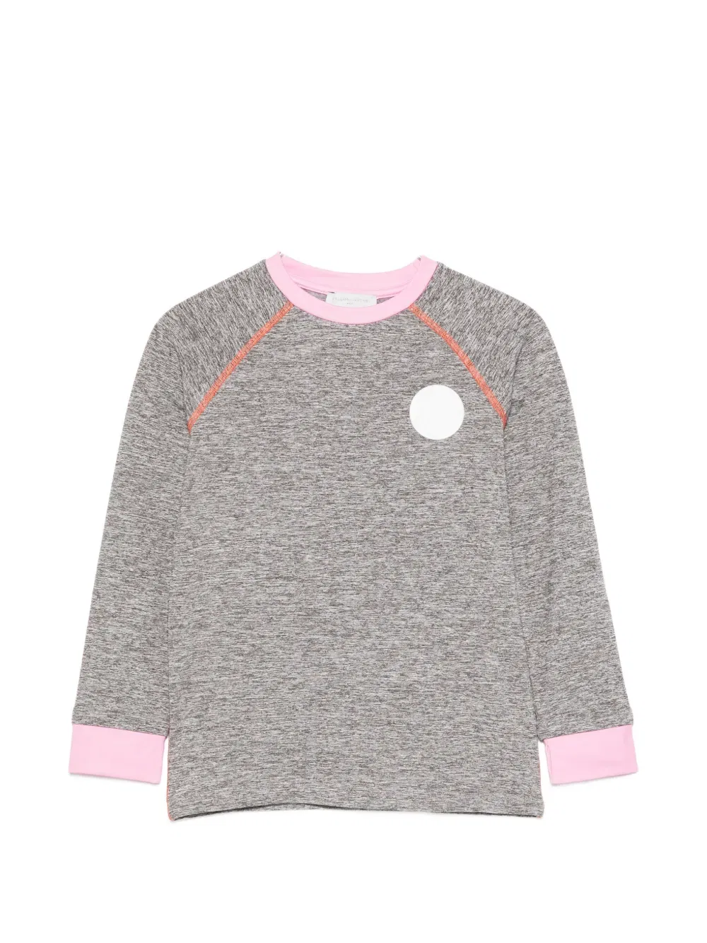Футболка с нашивкой-логотипом Stella McCartney Kids, серый