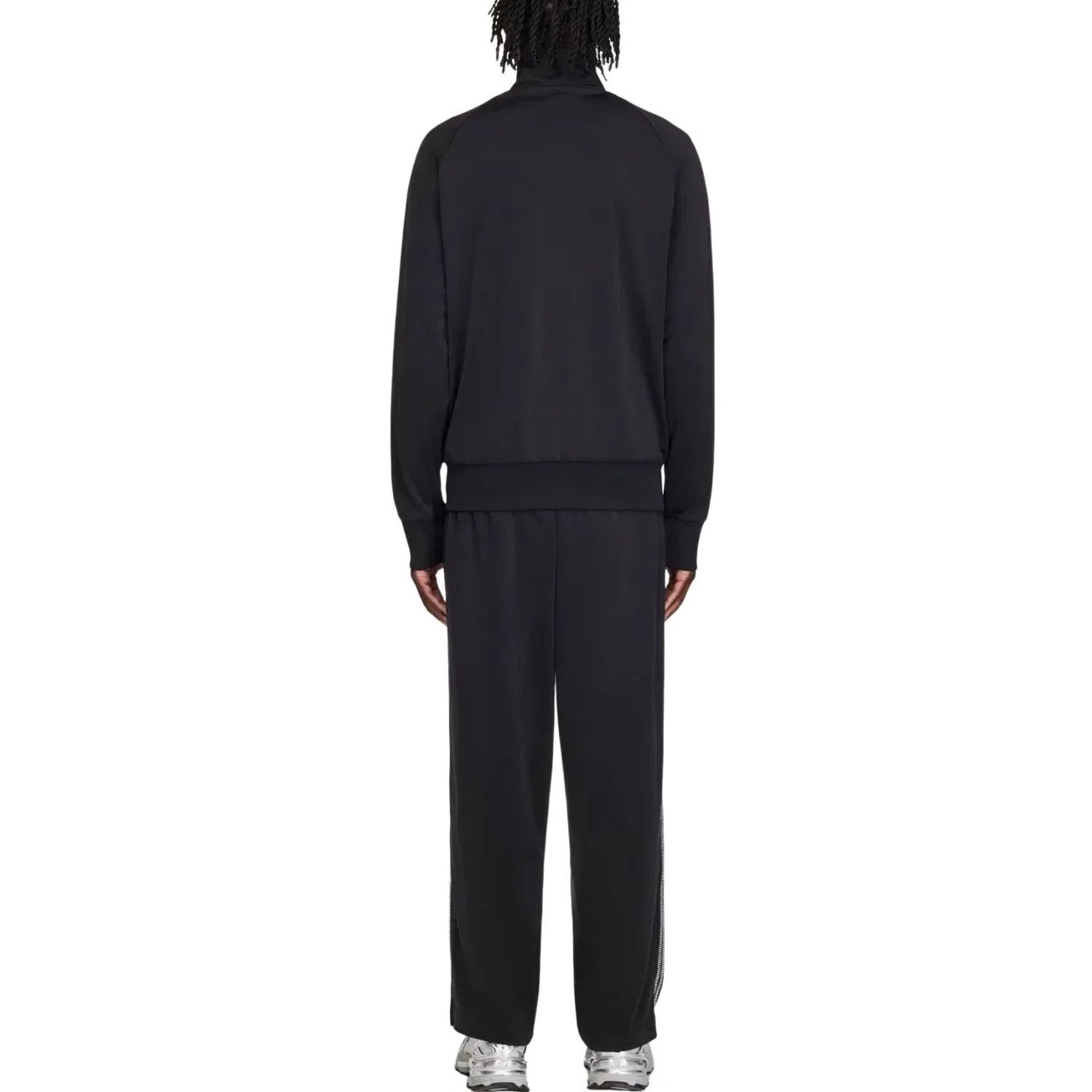Мужская куртка с принтом Rhinestone Track Jacket Adidas, черный — фото 4