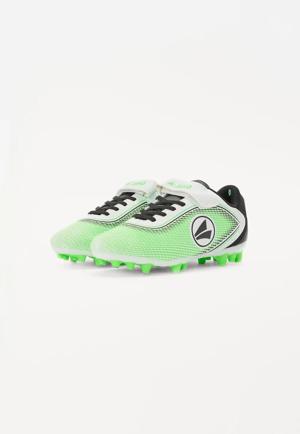 Футбольные бутсы J sfg course ev унисекс для твердого грунта Jako, White/Neon Green — фото 2