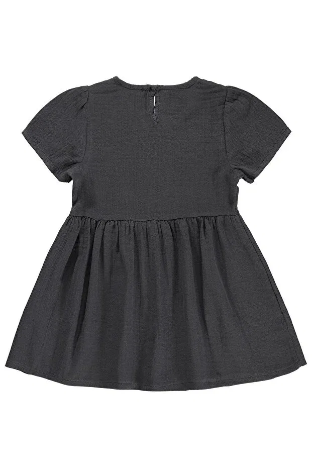 Детское платье для девочек с коротким рукавом Civil Girls, Anthracite — фото 2