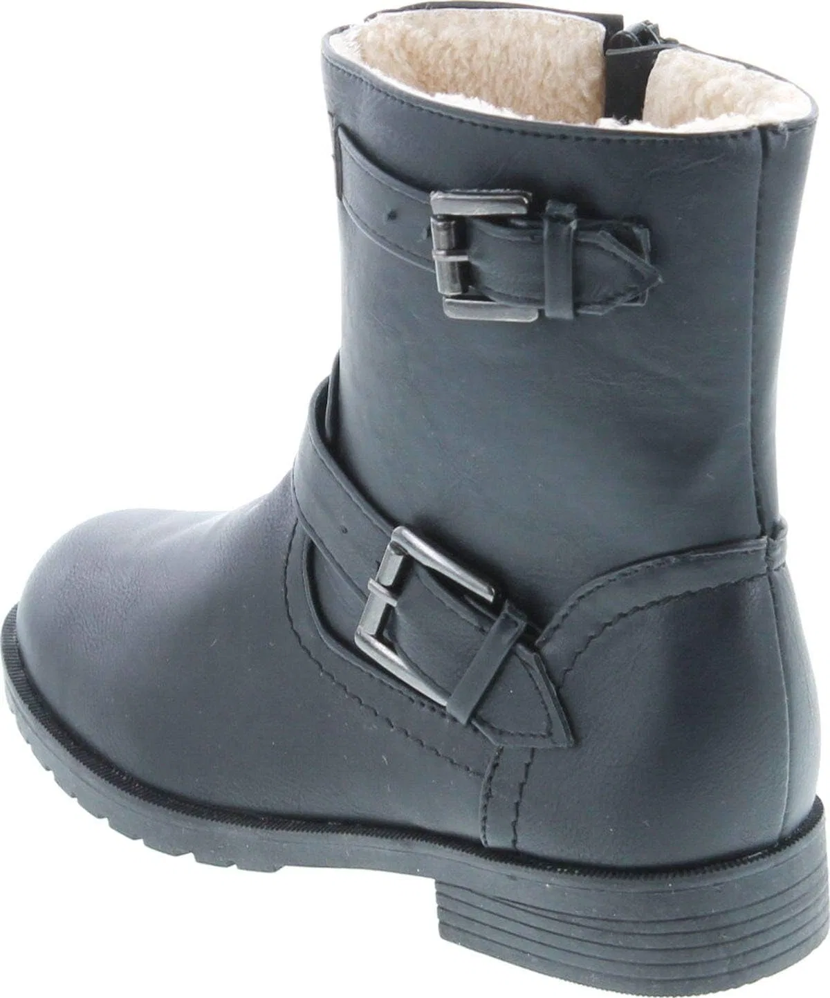Детские ботинки для девочек с принтом Static Footwear, Black — фото 3