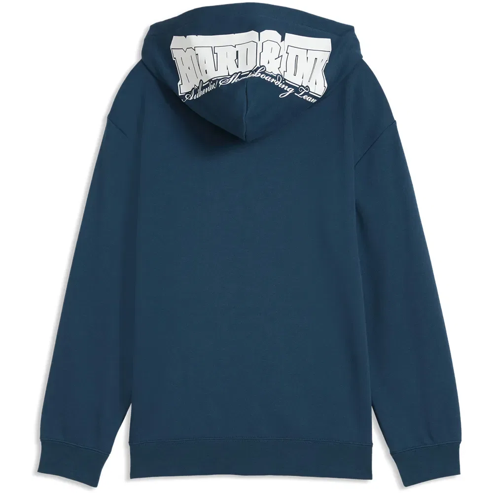 Детское худи для мальчиков с капюшоном MID90s Relaxed Puma, Blue — фото 4