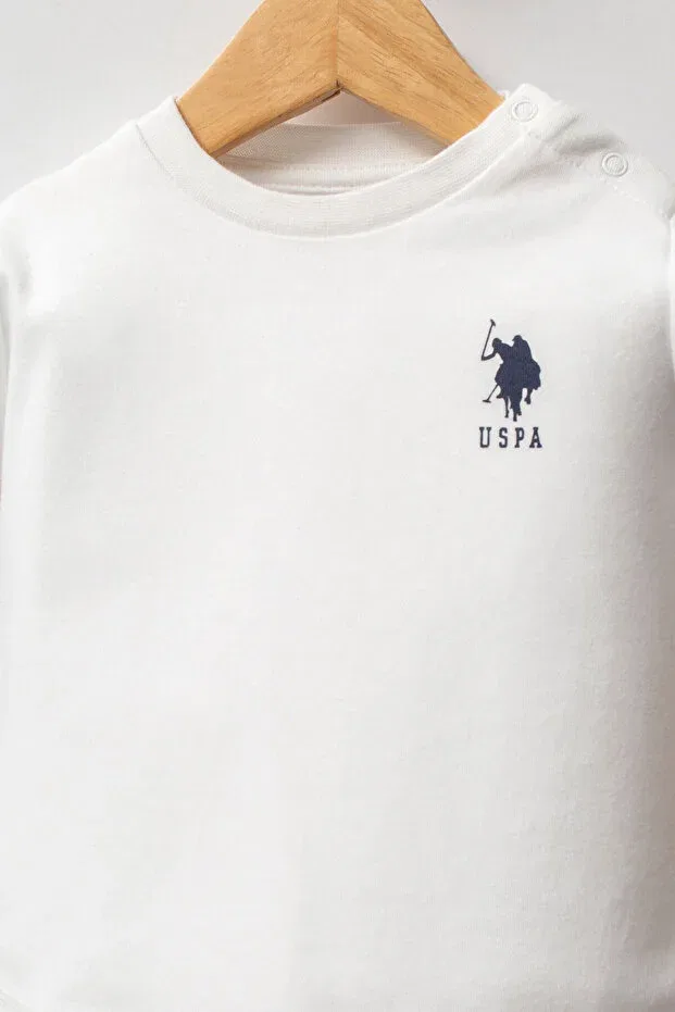 Детский комплект для мальчиков хлопковый U.S. Polo Assn., Blue — фото 4