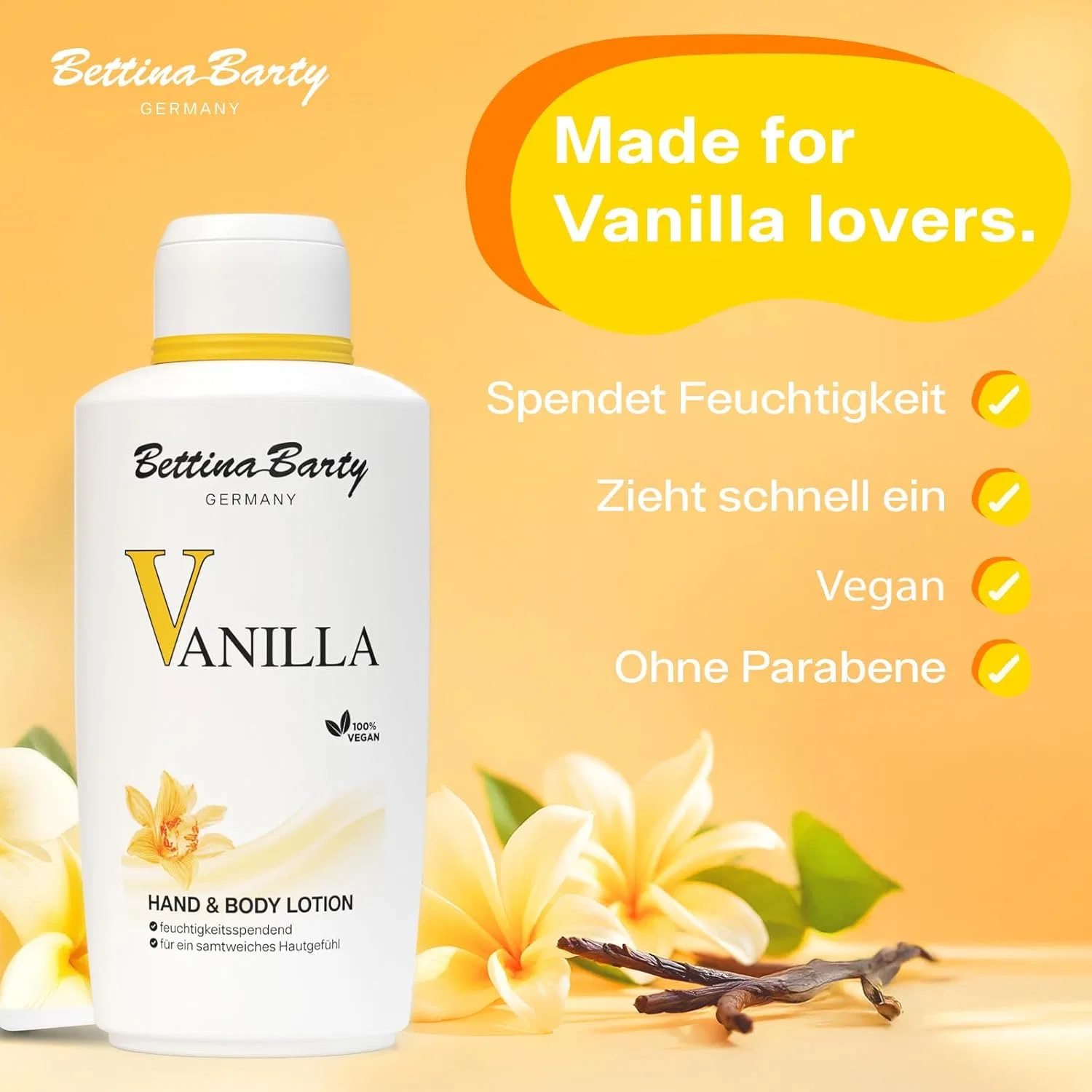 Лосьон для тела и рук Vanilla Fragrance, Bettina Barty, 12 x 500 мл, 6000 мл — фото 2