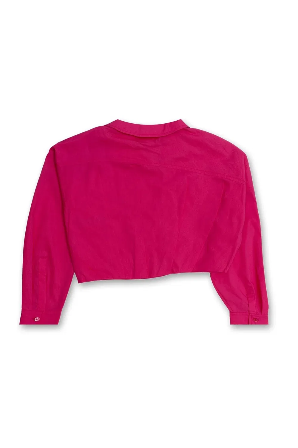 Блузка асимметричная укороченная Girls Cropped Asymmetrical Shirt Jacquemus, Pink — фото 2