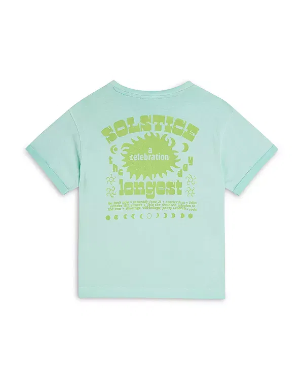Детская футболка для мальчиков с принтом Front Artwork Relaxed Fit Tee Scotch & Soda, Opal — фото 2