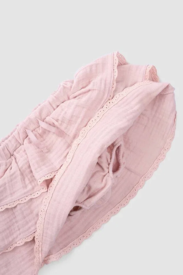 Детская юбка с принтом Little Gusto, Pink — фото 4