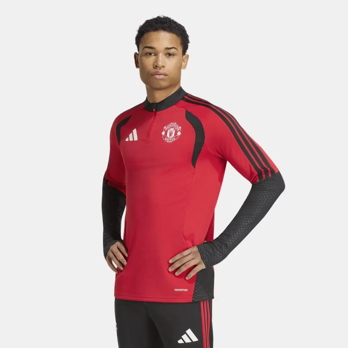 Мужская тренировочная худи Manchester United FC 2026-2027 adidas, Rojo