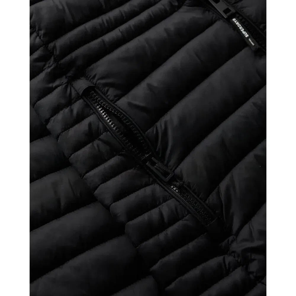 Женская стеганая куртка с капюшоном Fuji Lite Wave Superdry, Schwarz — фото 3
