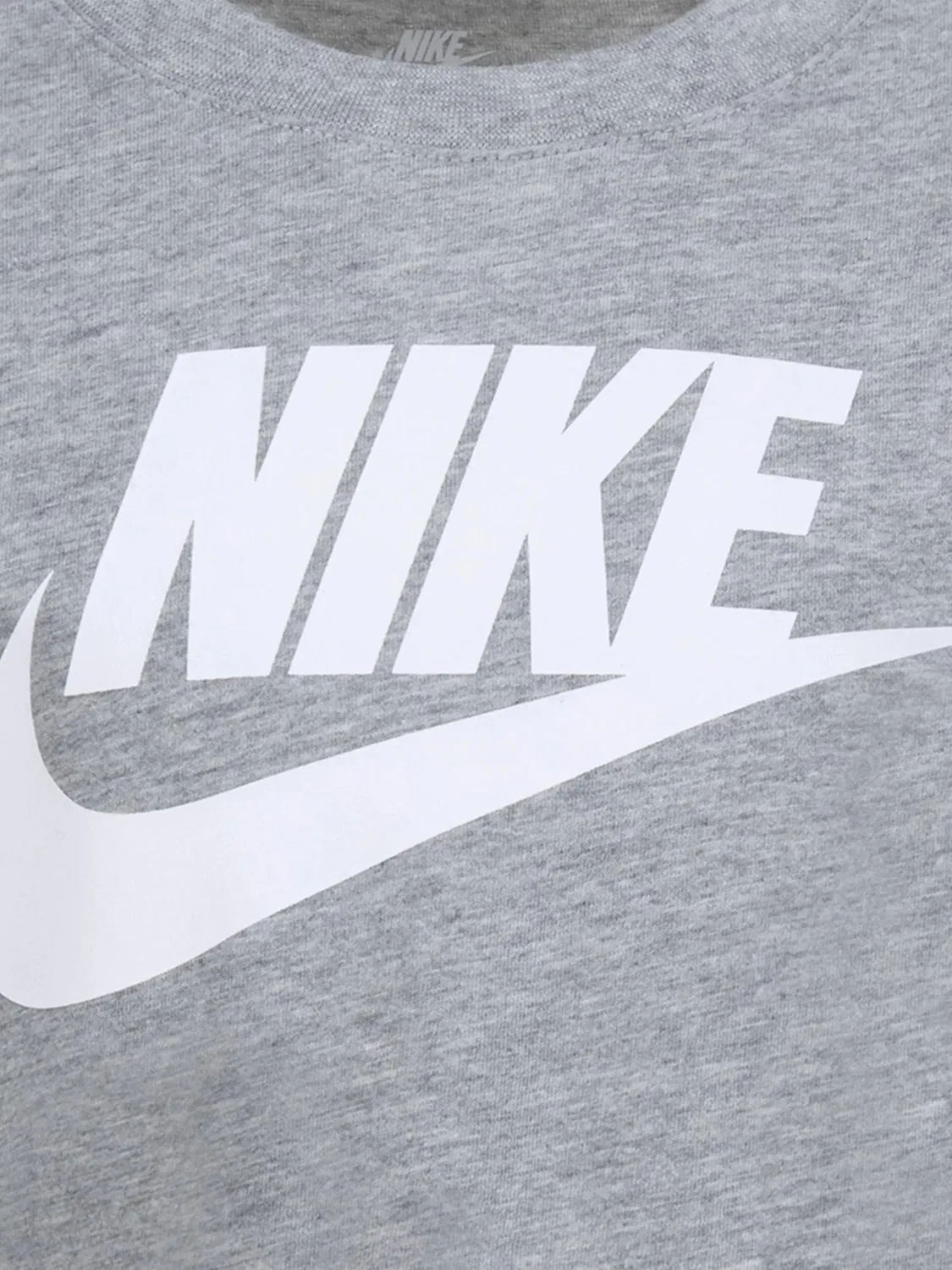 Футболка с логотипом Nike Kids, серый — фото 4