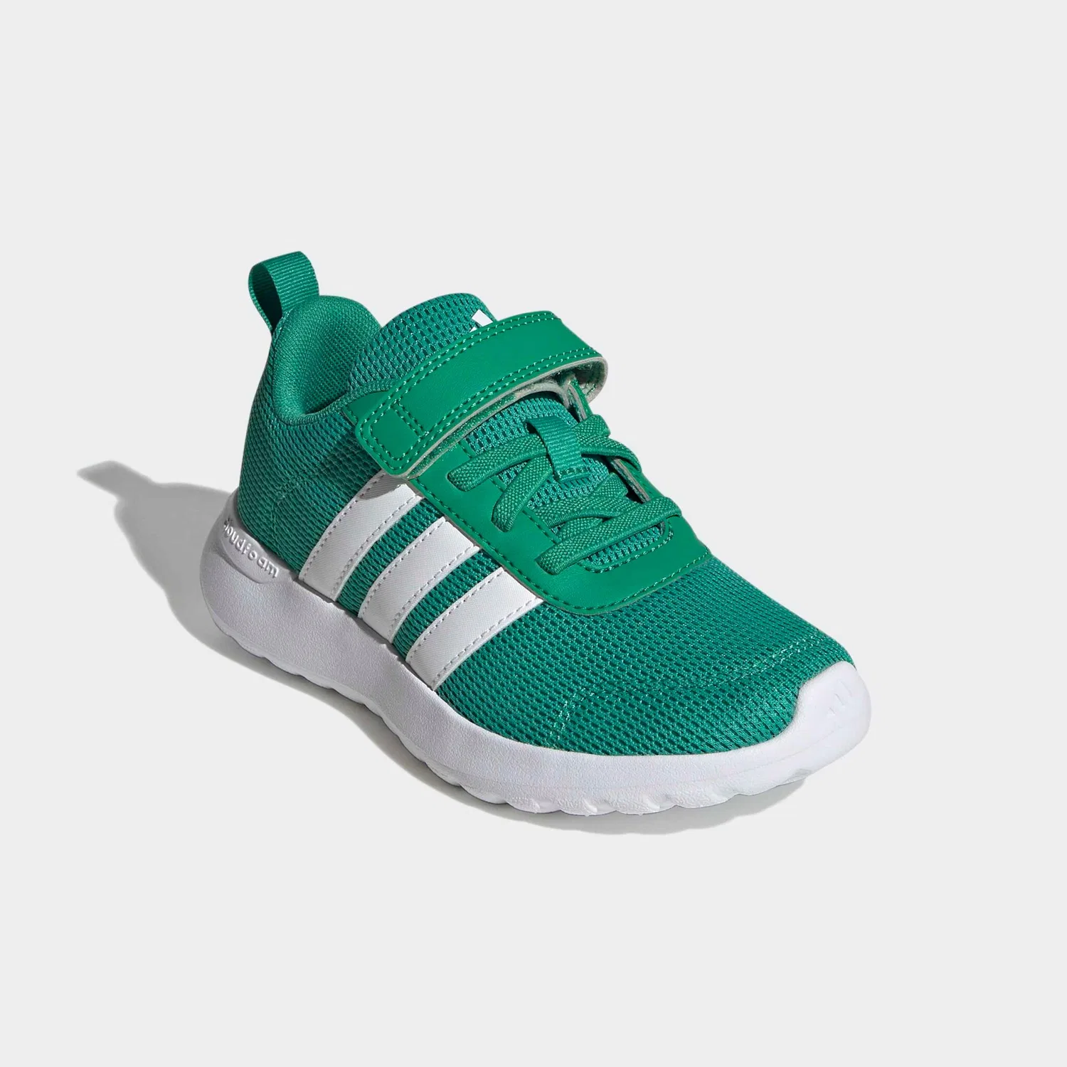 Детские кроссовки на шнурках с липучкой Adidas Sportswear, Court Green/White/Court Green