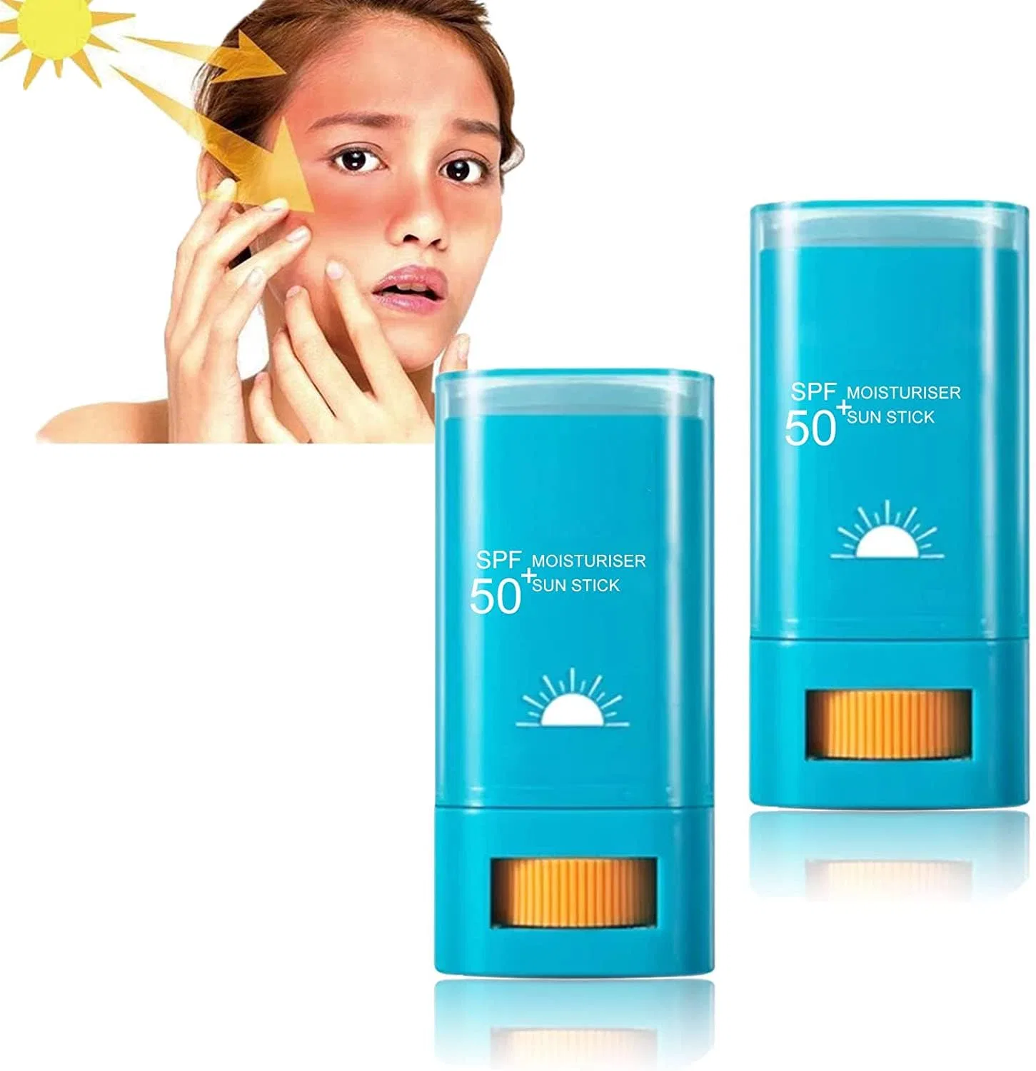 Солнцезащитный стик SPF50+, Qklovni, 2 шт., 20 мл