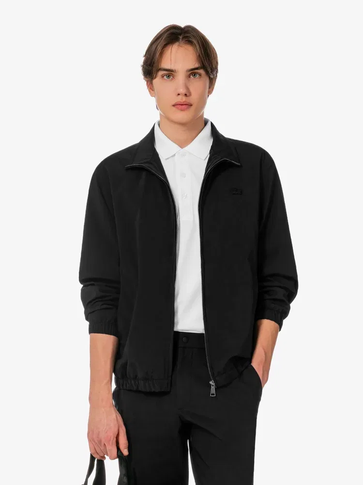 Куртка мужская с высоким воротником Wind Breaker LACOSTE, Black
