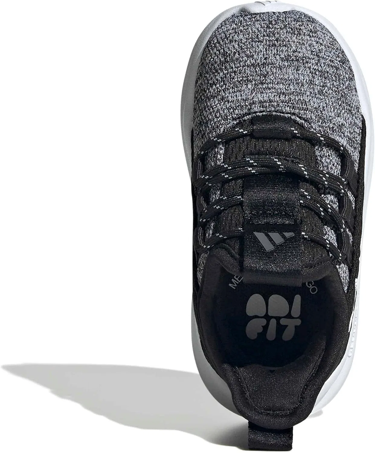 Детские кроссовки для мальчиков с шнуровкой Lite Racer Adapt 8.0, Black/Black/White — фото 2