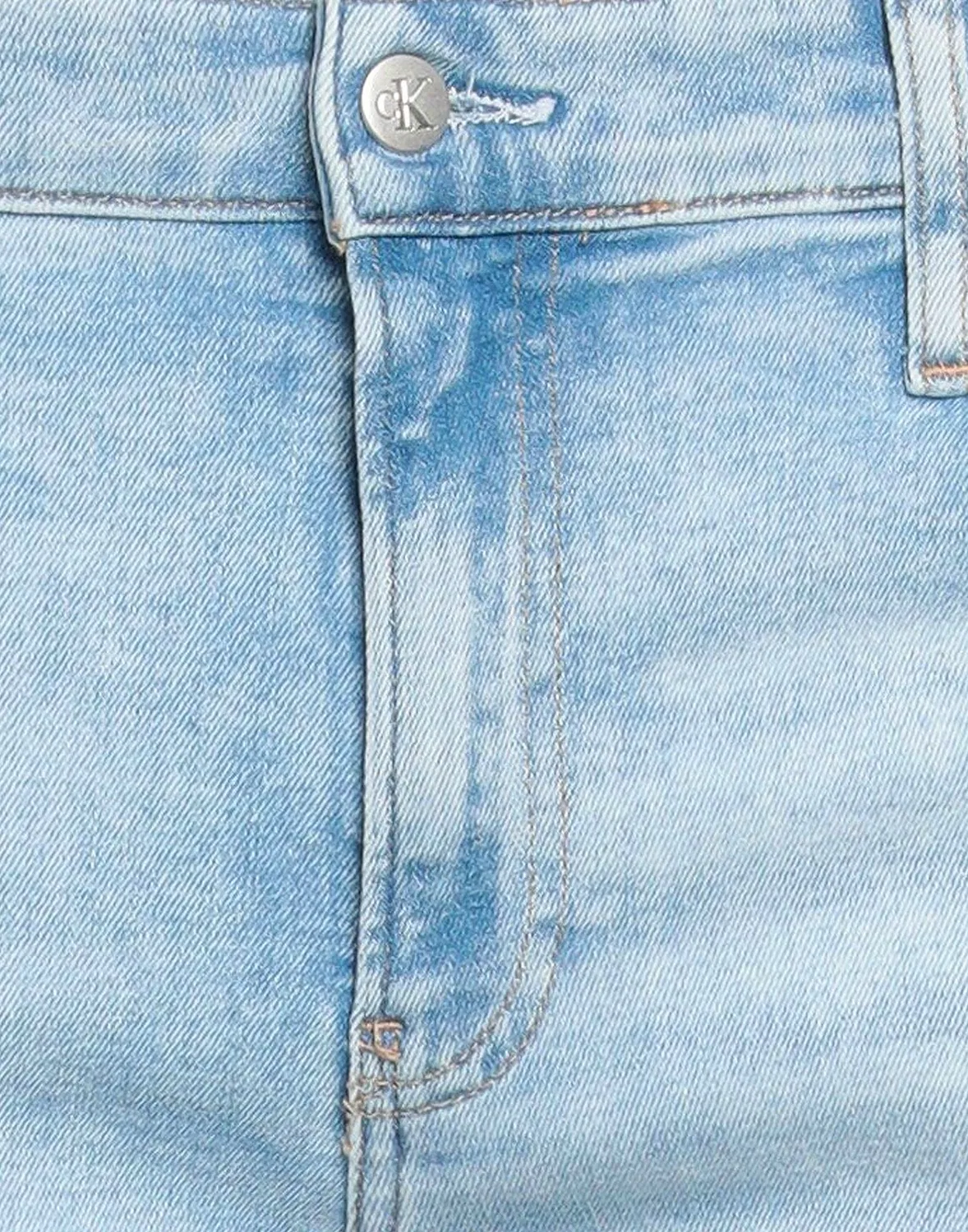 Мужские джинсы прямого кроя с выцветанием Calvin Klein, синий — фото 4