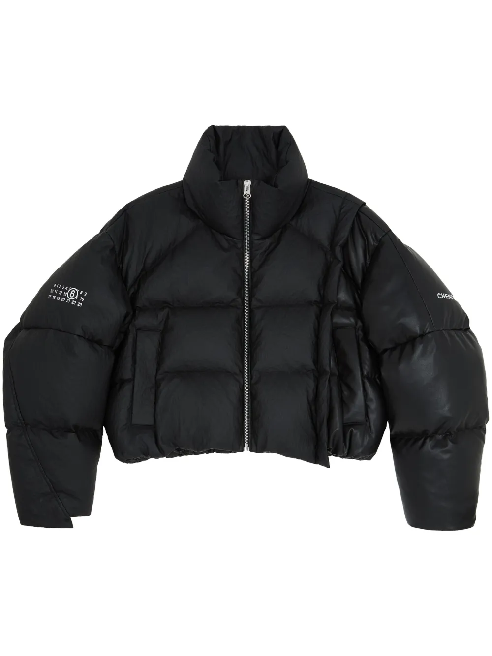 

Укороченный пуховик из коллаборации с Chen Peng MM6 Maison Margiela, черный