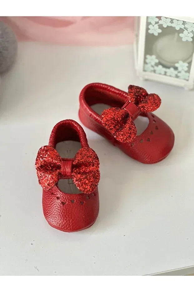 Детские мокасины для мальчиков без каблука Li Puna, Red — фото 2