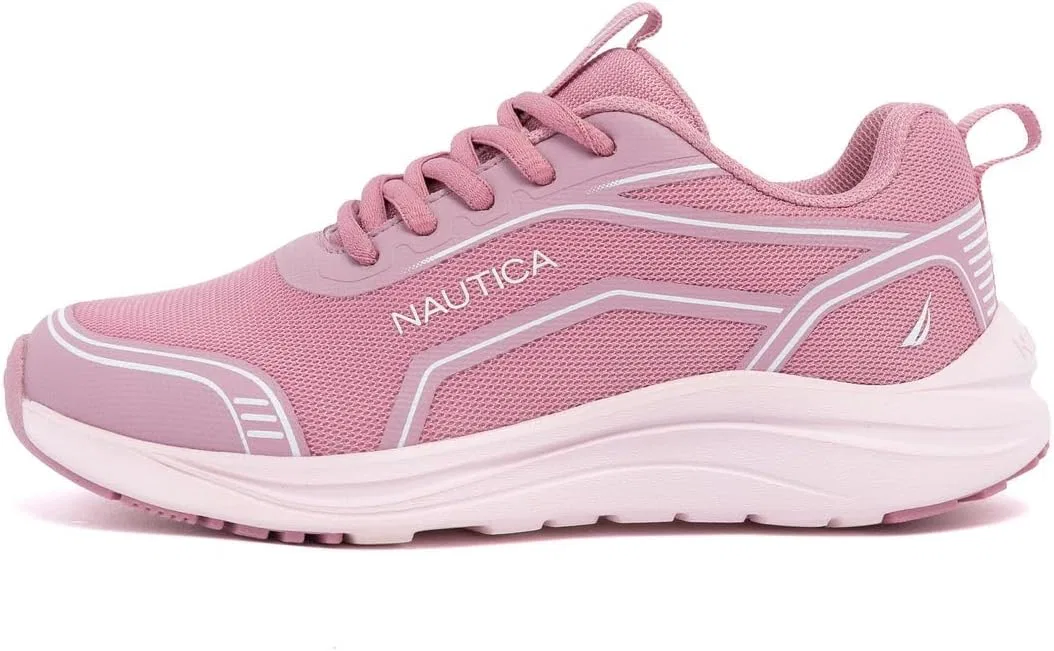 Детские кроссовки для девочек с металлическим эффектом Nautica, Mauve Blush — фото 2