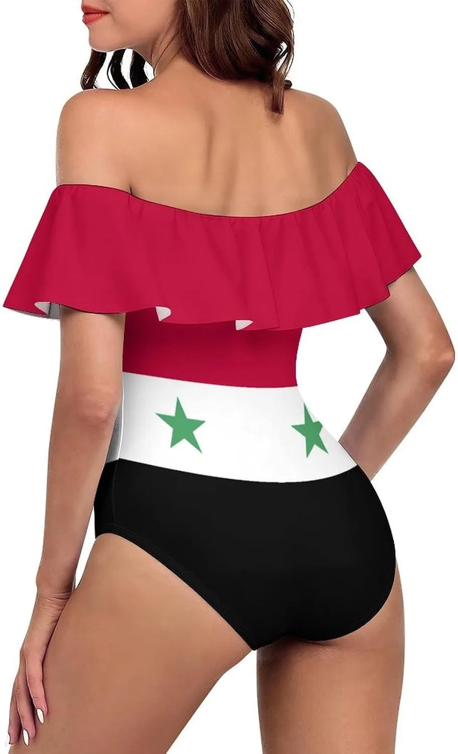 Женский цельный купальник с флагом Турции Turkey1 Flag Bikini, Style-6 — фото 3
