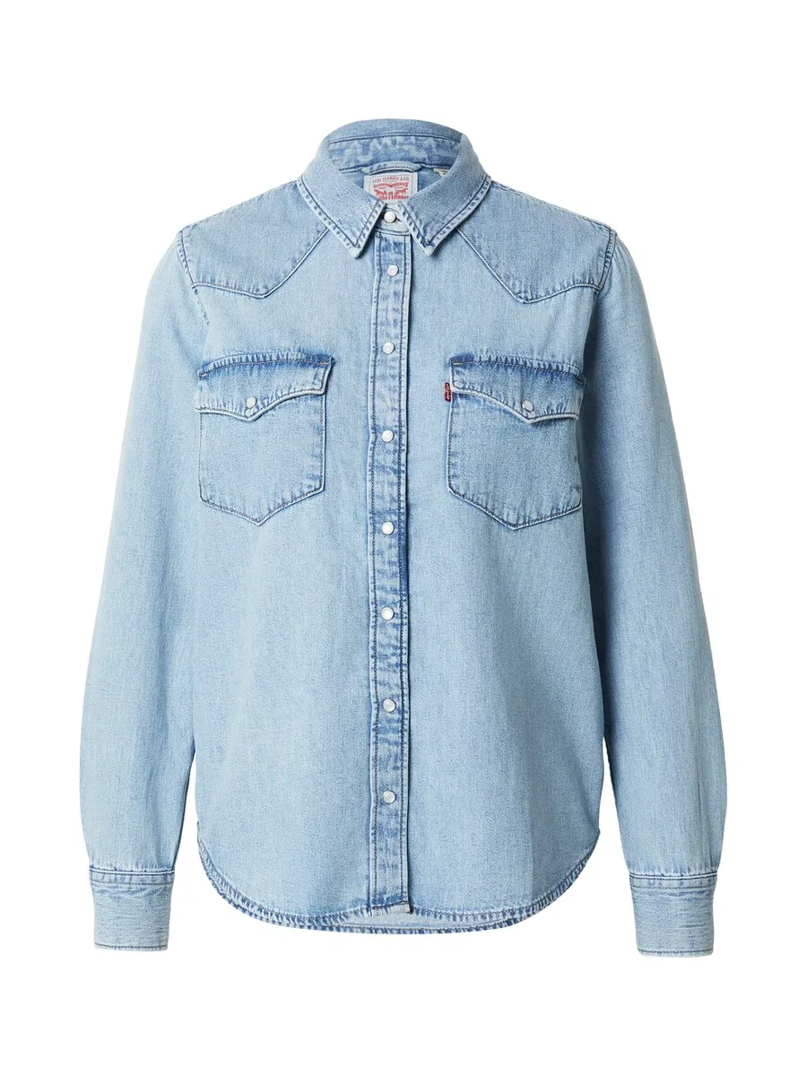 Блузка LEVI'S 'The Ultimate Western Shirt' светло-голубого цвета