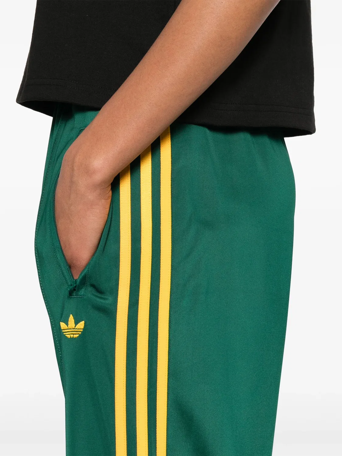 Штаны для трековых тренировок Adidas, зеленый — фото 2