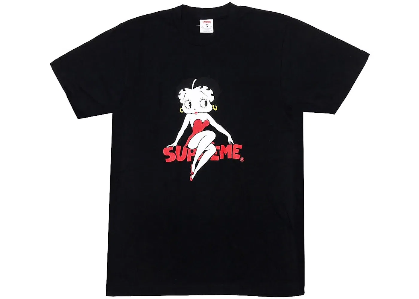 Мужская футболка с принтом Supreme Betty Boop Tee, Black