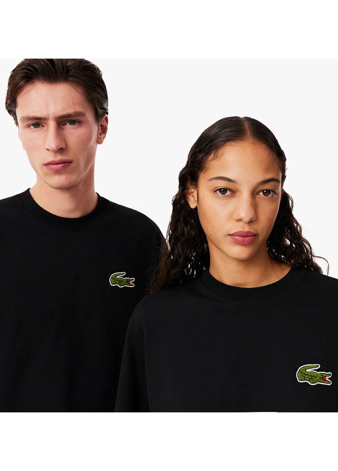 Футболка Lacoste Loose Fit, черная — фото 3