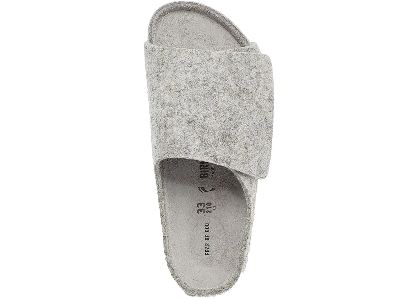 Детские туфли-лодочки на плоской подошве Birkenstock Los Feliz Wool Felt Fear Of God, Cement Melange — фото 3