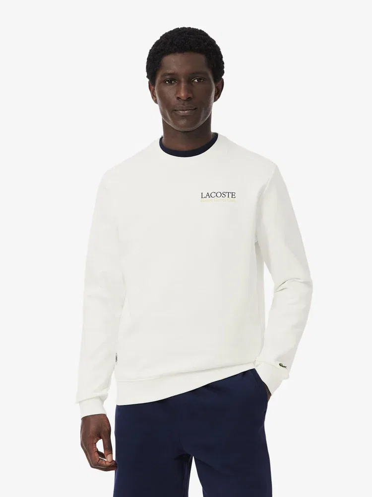 Свитшот с графическим принтом, Roland Garros LACOSTE, White