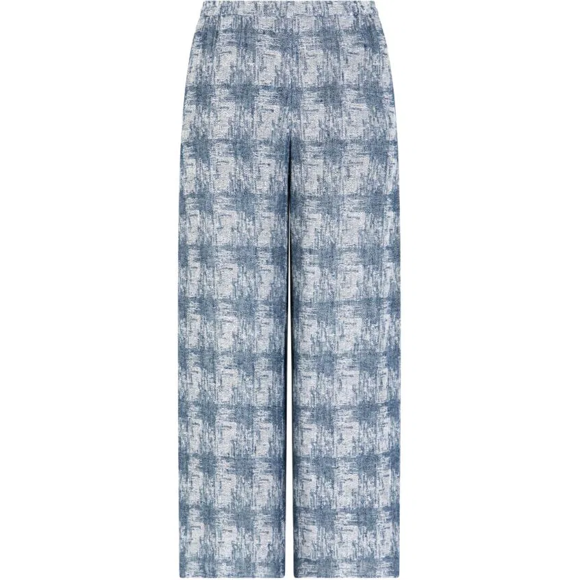 Женские брюки из гауза EMPORIO ARMANI, Синий